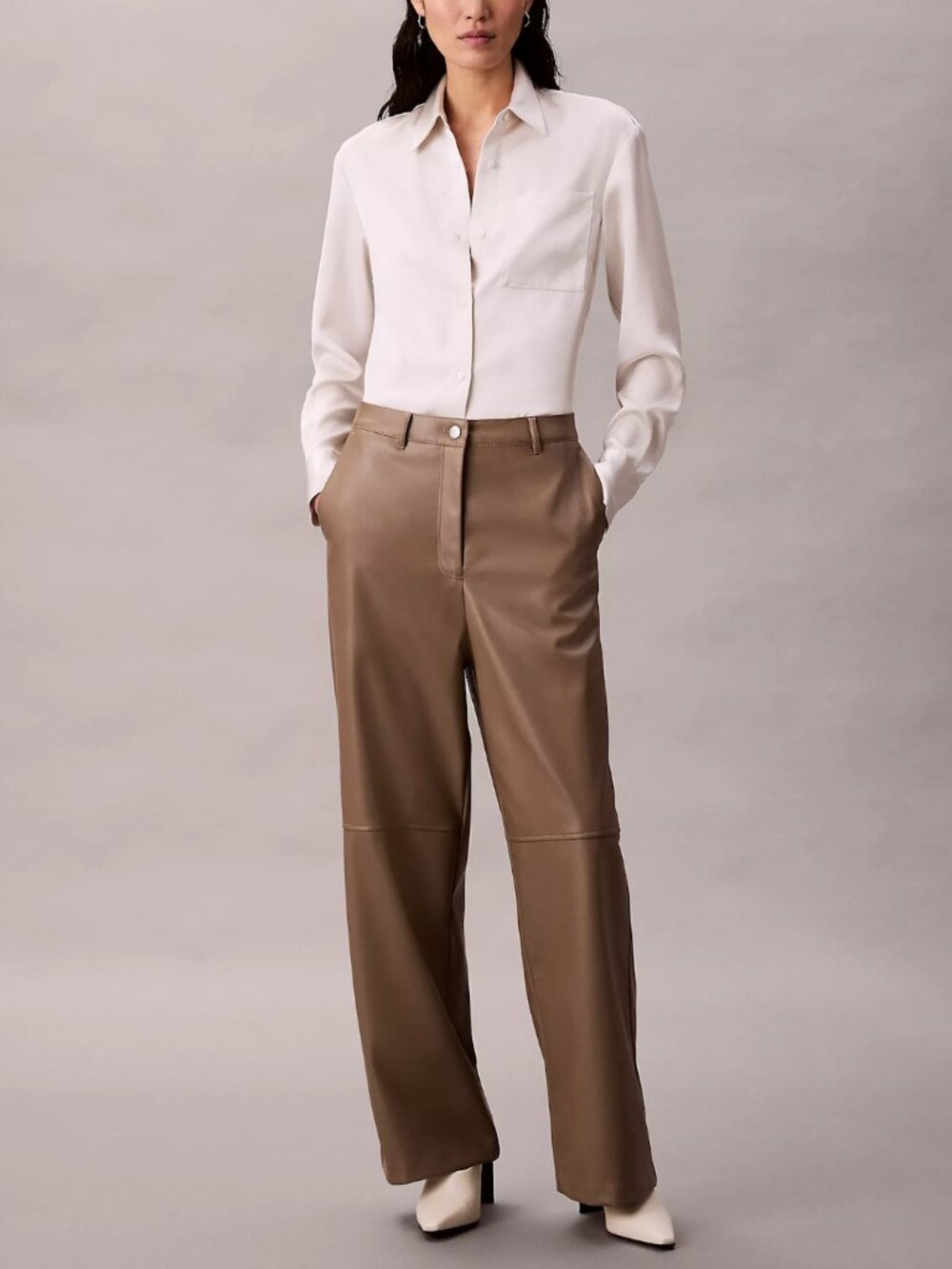 NWT Calvin Klein Faux Leather Pants Size 12